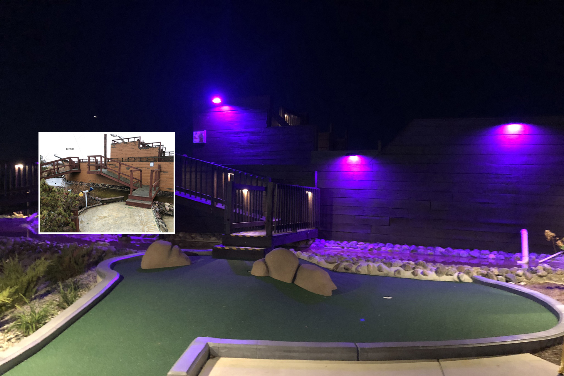 Mini Golf Course Rehab Wahooz Castle Golf Renovate