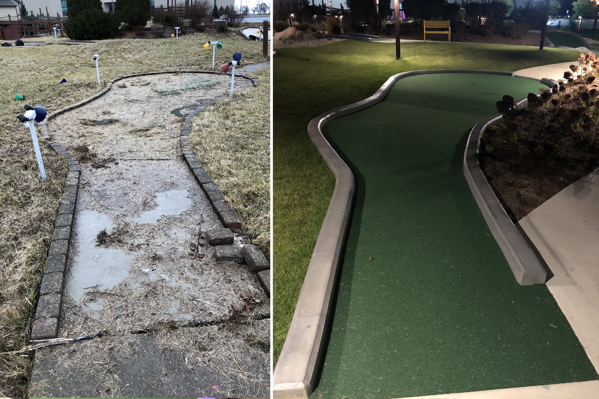 Mini Golf Course Rehab Wahooz Castle Golf Renovate