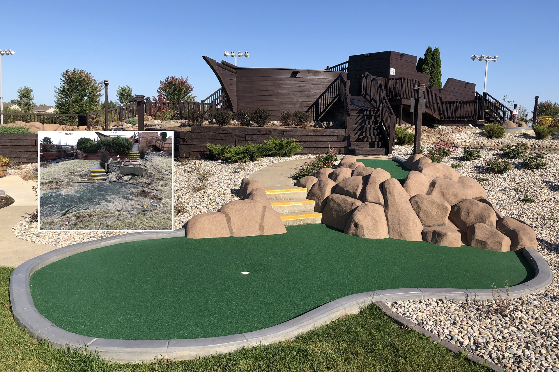 Mini Golf Course Rehab Wahooz Castle Golf Renovate