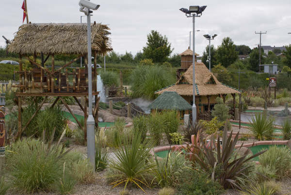 dome covered mini golf course