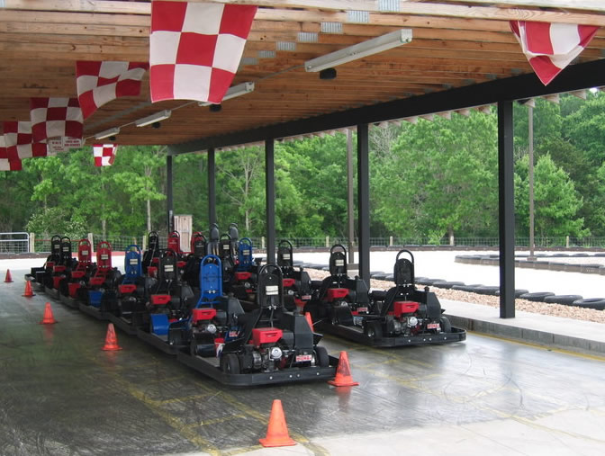 Park and layout design for go-karts