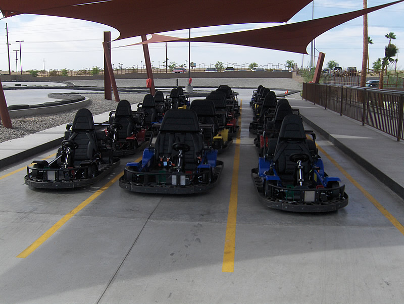 Go-Kart track at family fun center