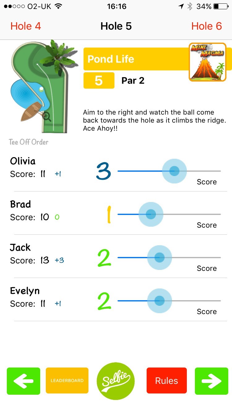 mini golf app