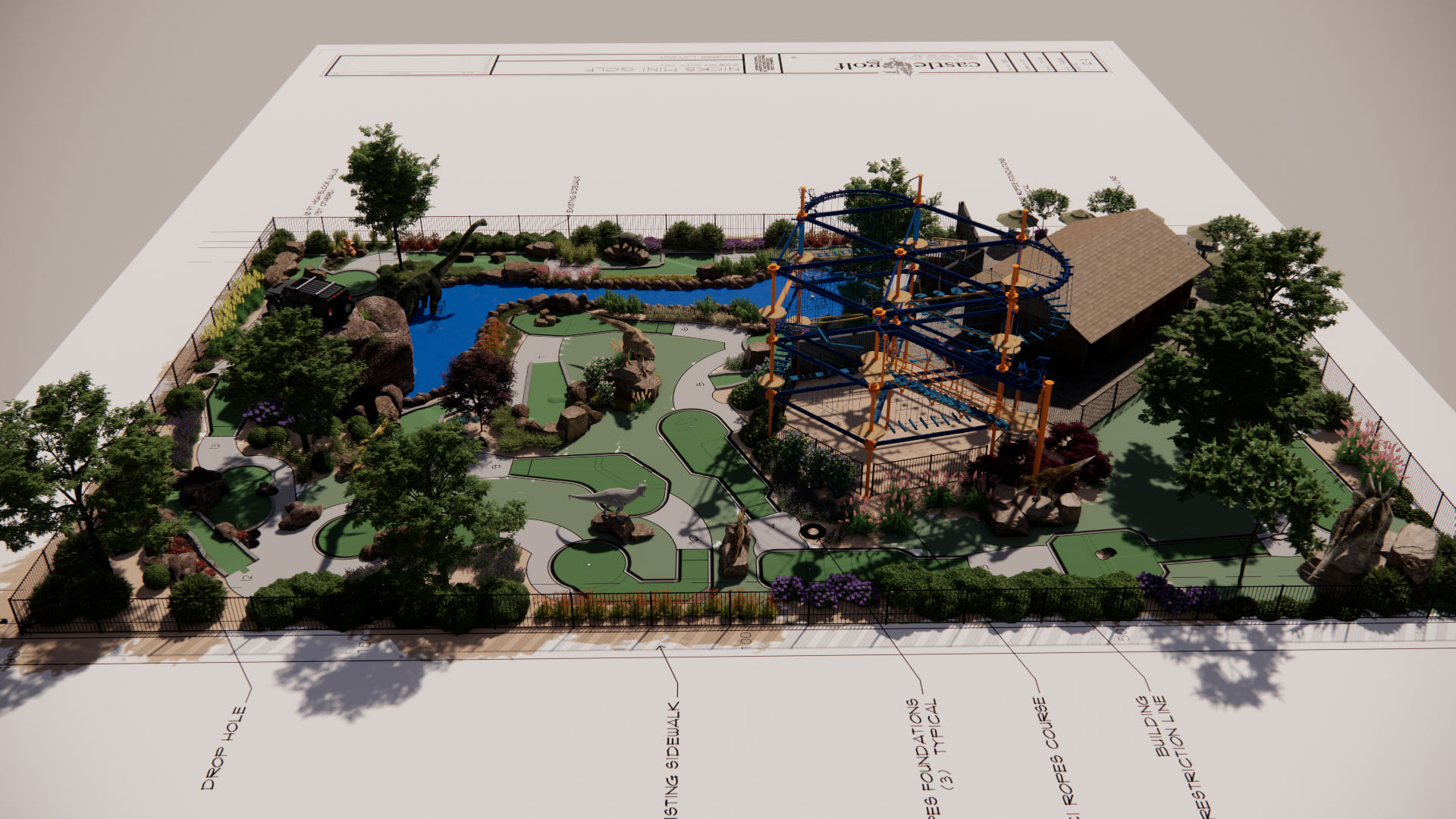 Nicks Mini Golf, Ocean City, MD Castle