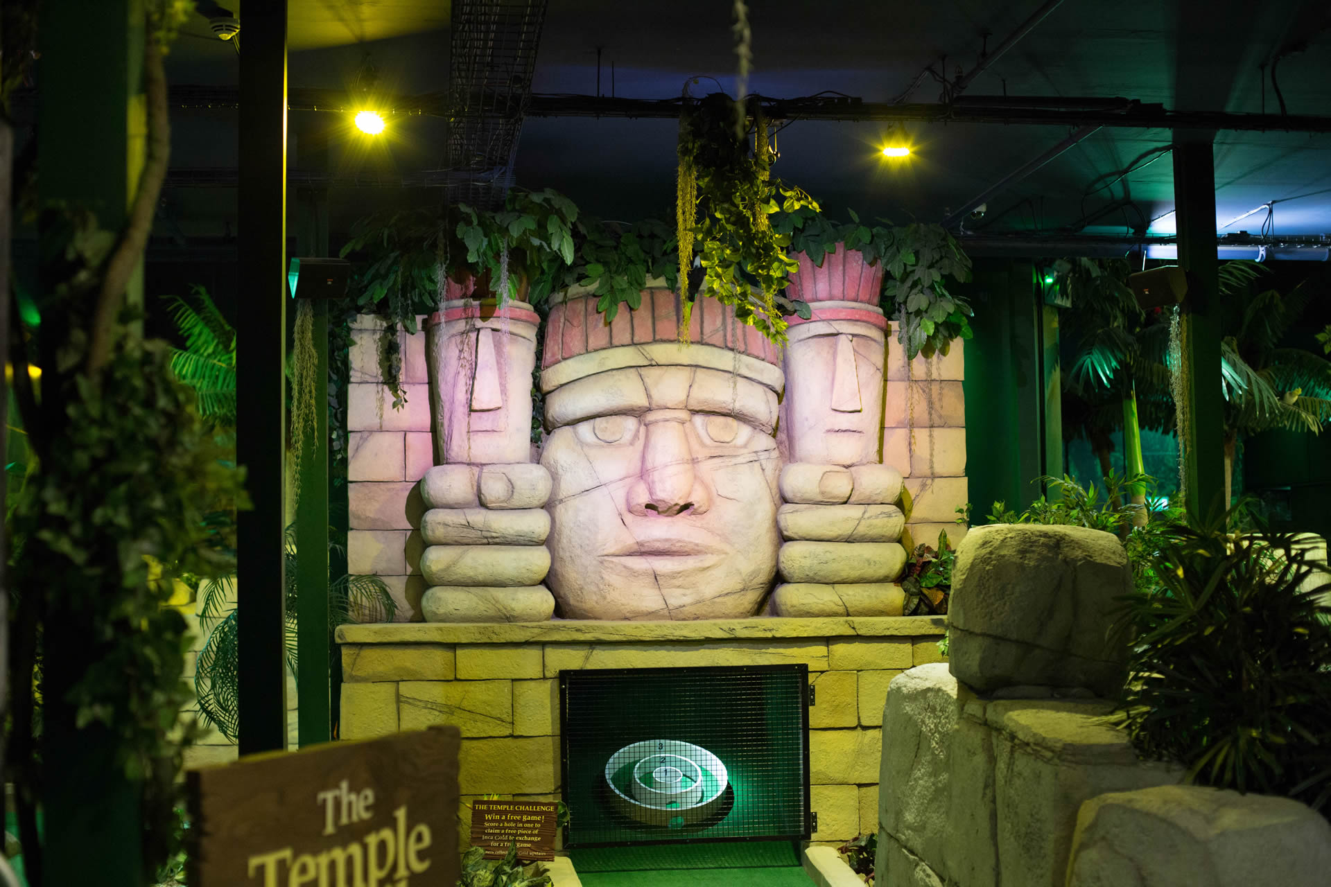 Indoor Adventure Golf Corner House, Nottingham The Lost City