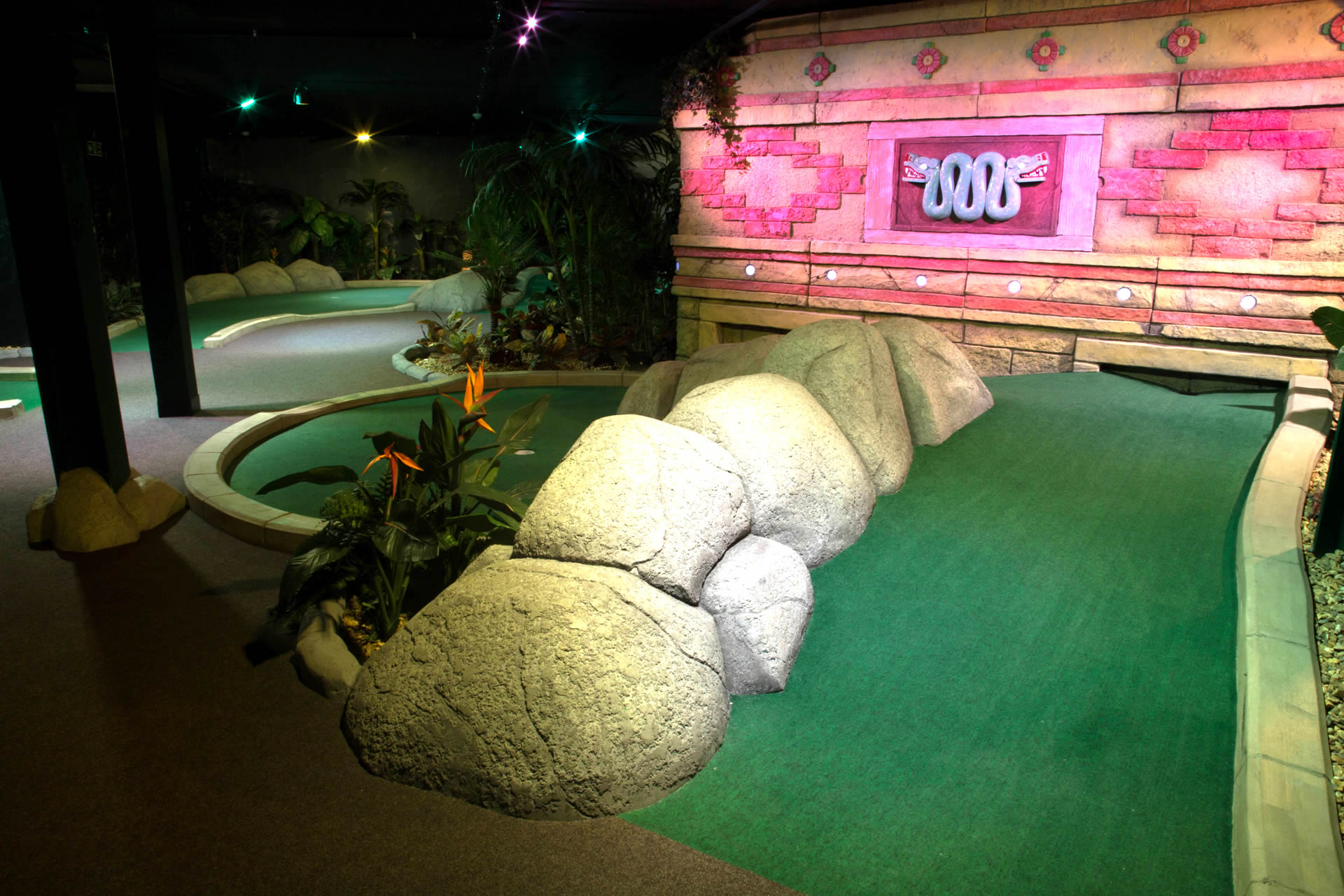 Indoor Adventure Golf Corner House, Nottingham The Lost City