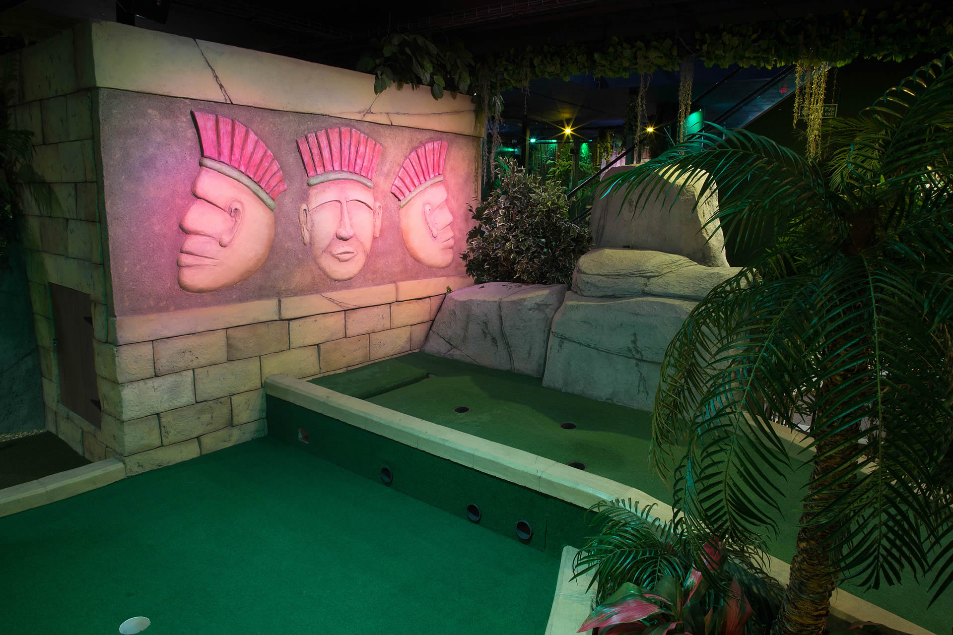 Indoor Adventure Golf Corner House, Nottingham The Lost City