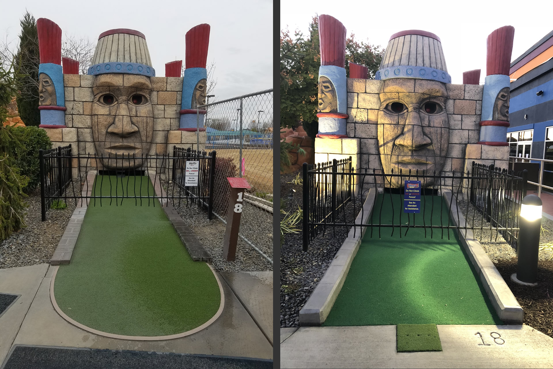 Mini Golf Course Rehab Wahooz Castle Golf Renovate