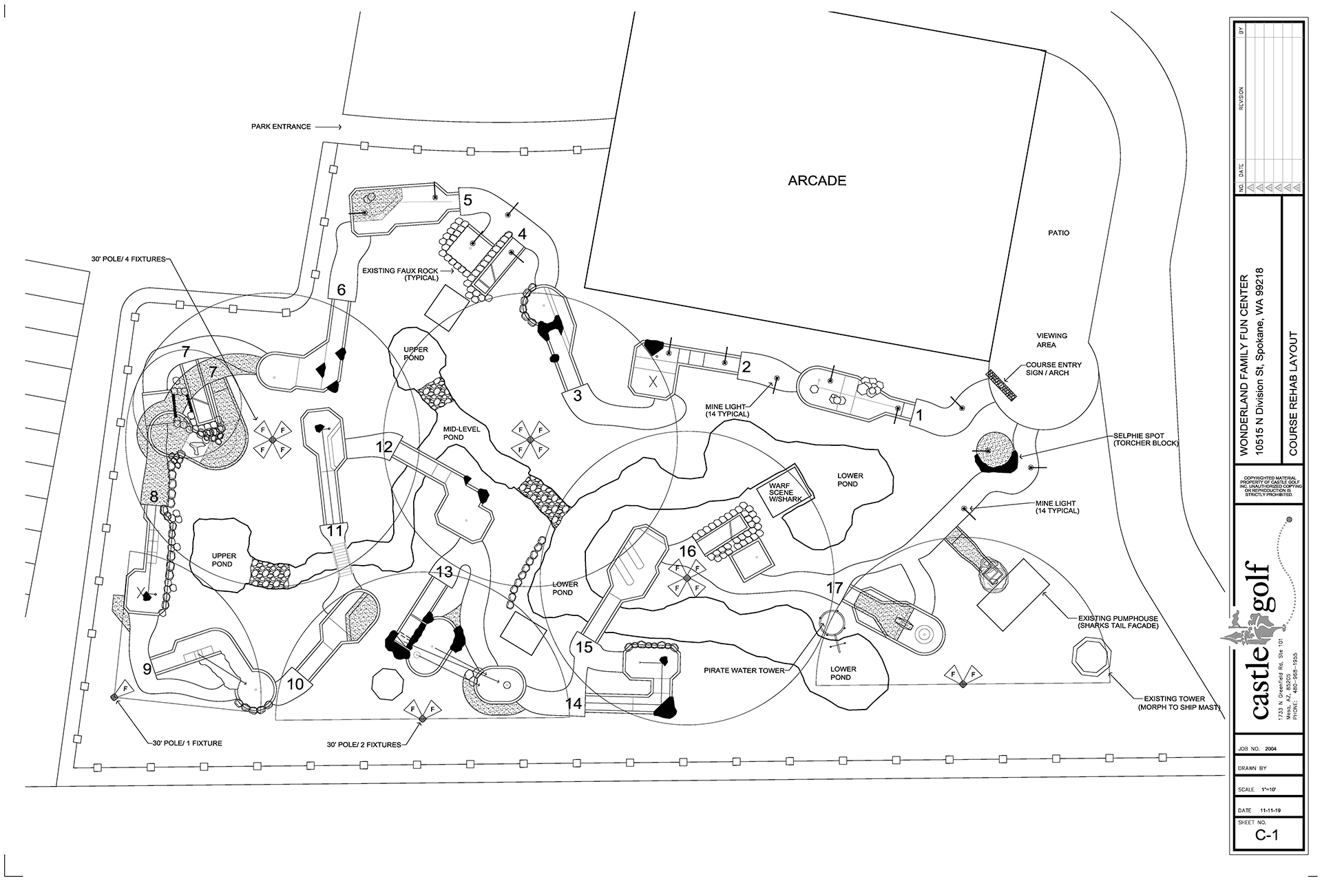 Mini Golf Course Rehab Wonderland FFC Castle Golf Renovate